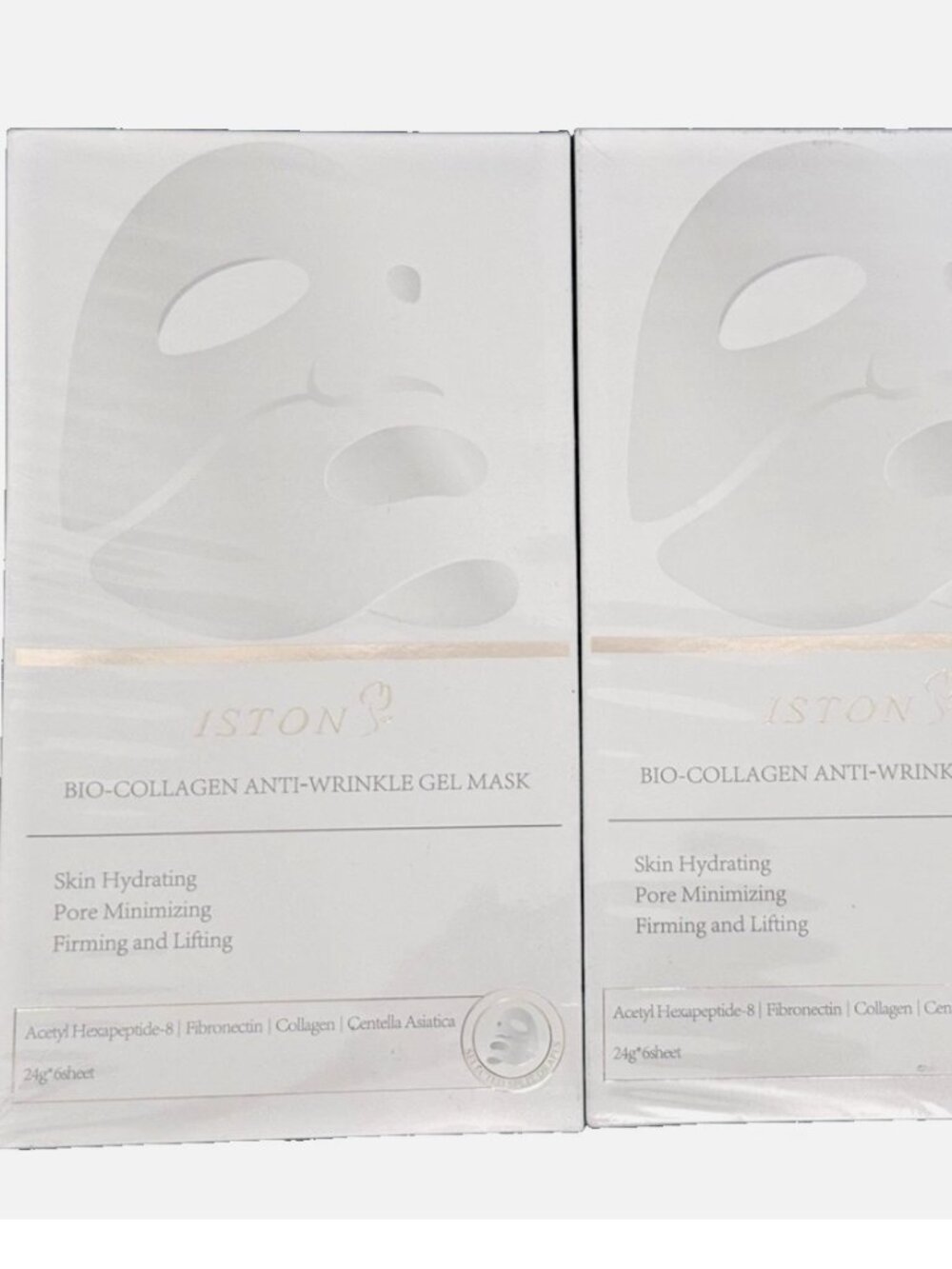 ISTON Bio-Collagen Overnight Hydrating Collagen Face Mask Lot of 12 2 x 6